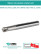 Концевая фреза корпусная 32 мм, 4 зуба, L 200 мм / BMR D32 W32 L200 Z04 LNMU 0303 TNG (с СОЖ)