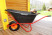 Industrialist 1-wheel anti-shock wheelbarrow, 130 liters (air wheel)