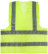 Yellow signal vest, 2 horizontal and 2 vertical stripes, 60 gr., size XXL