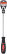 Screwdriver "Standard", CrV steel, rubberized black and red handle 8x200 mm PH3