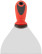 Spatula, stainless steelsteel, rubberized handle 100 mm