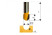 Grooved galtel milling cutter F25.4X32 mm R12.7 mm, shank 12 mm