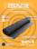 Anti-slip rubber grooved floor covering "wide rib" width 150 cm, length 10 m, black