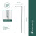 Garden staples for covering material U-shaped 100 pieces metal