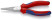 Круглогубцы, губки без насечек 37.5 мм, L-140 мм, хром, двукомпонентные ручки