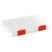 Document folder STAMM A4, 235*310*40mm, plastic, transparent, red latches