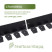 Plastic curb Staff 2000*100 mm Geoplastboard set of 10 pieces + 60 stakes, black