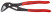 KNIPEX COBRA® ES adjustable clamp pliers, extra thin, 32 mm (1 1/4"), turnkey 34 mm, L-250 mm, gray, 1-k handles