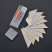 Trapezoidal blades 600mmX0.5mm for construction knife, steel SK5, 10 pcs. // HARDEN