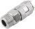 Quick-release adapter with 1/2" male thread shut-off valve