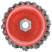 Cup plate, M14 nut, 100 mm twisted steel wire