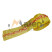 Signal detection tape "GAZ" LSGD 200 with the logo "Dangerous GAS" with an insulated conductor width 200mm, thickness 50mm, length 250m color red-yellow CRIMSON
