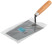 Finishing trowel, tool steel, wooden handle 180 mm