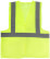 Yellow signal vest, 1 horizontal and 2 vertical stripes, 80 gr., size XL