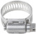 Хомут обжимной просечной, ширина 12,7 мм, нерж.сталь 14-27 мм