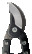Knot cutter with parallel blades, ultralight P160-SL-75