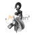 Roller rolling outboard MP-200x60 on a MALIEN swivel hook