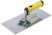 Stainless steel ironer, soft black and yellow handle 280x130 mm flat