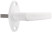 Plastic window handle, white