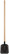 Shovel, flat, with wooden handle 225x270x1430 mm