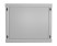 TWL-1266-SD-RAL7035 Wall cabinet 19-inch (19"), 12U, 650x600x600mm, metal perforated door, non-removable walls, 1 pair of profiles, color gray (RAL 7035) (assembled)