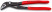 KNIPEX COBRA® ES клещи переставные с фиксатором, особо тонкие, 32 мм (1 1/4"), под ключ 34 мм, L-250 мм, серые, 1-к ручки