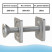 Lock on one screw for lap joint No. 6 for conveyor belt. Thickness 5-40mm
