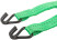 Load fastening strap, ratchet mechanism 135 mm, polyester tape 38 mm x 12 m, 1500 / 3000 kg