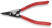 Forceps for external locking rings, straight. sponges, posad. size Ø 4 - 7 mm, tip Ø 1.3 mm, L-140 mm, black, 1-k handles