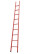 LSPD-2,5ATK single-section dielectric fiberglass ladder Telecom, abrasive coating of steps, hooks h=2450mm, steps.9