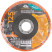Polymer stripping disc 125 mm, orange, very hard