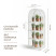 Greenhouse greenhouse on the windowsill Geoplastboard 59x39x160 cm 4 shelves with a cover arch color white