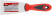 Spatula, stainless steelsteel, rubberized handle 60 mm