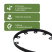 Plastic garden border MANGO LIGHT 10 m height 38 mm black