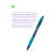 Automatic ballpoint pen Berlingo "Riteline" blue, 0.7 mm, grip, assorted case