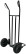 Two-wheeled manual trolley RAD HT250P