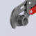 Pipe wrench 1", S-shaped thin sponges, with quick adjustment, Ø42 mm (1 5/8"), L-330 mm, gray, Cr-V