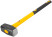 Forged sledgehammer, reinforced fiberglass handle 600 mm, 3 kg