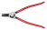 Forceps for external locking rings, straight. sponges, posad. size Ø 85 - 140 mm, tip Ø 3.2 mm, L-320 mm, black, 1-k handles