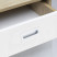 Handle meb. mortise met. ENTRO 128 white, AKS