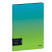 Folder with 20 Berlingo "Radiance" inserts, 17 mm, 600 microns, with inner pocket, blue/green gradient
