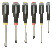 Set of slotted/Phillips screwdrivers with ERGO handle, 6 pcs