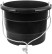 Plastic construction bucket for carrying mortar, reinforced walls, rope handles 40 l