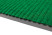 Outdoor dirt-resistant pile Mat Ribbed 1200x10000 mm Green