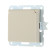 Socket with S/c, blinds and lid (beige) LK60