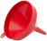 Plastic funnel red, d. 160 mm
