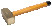 IB Sledgehammer of German type (aluminum/bronze), wooden handle, 4000 g