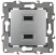 12-4110-03 ЭРА Устройство зарядное USB, 230В/5В-2100мА, IP20, Эра12, алюминий