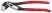 KNIPEX ALLIGATOR® adjustable pliers, 50 mm (2"), turnkey 46 mm, L-250 mm, gray, 1-k handles