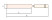 Flat scraper 30x200 mm wooden handle intrinsically safe 206-1002 BeCu HORTZ